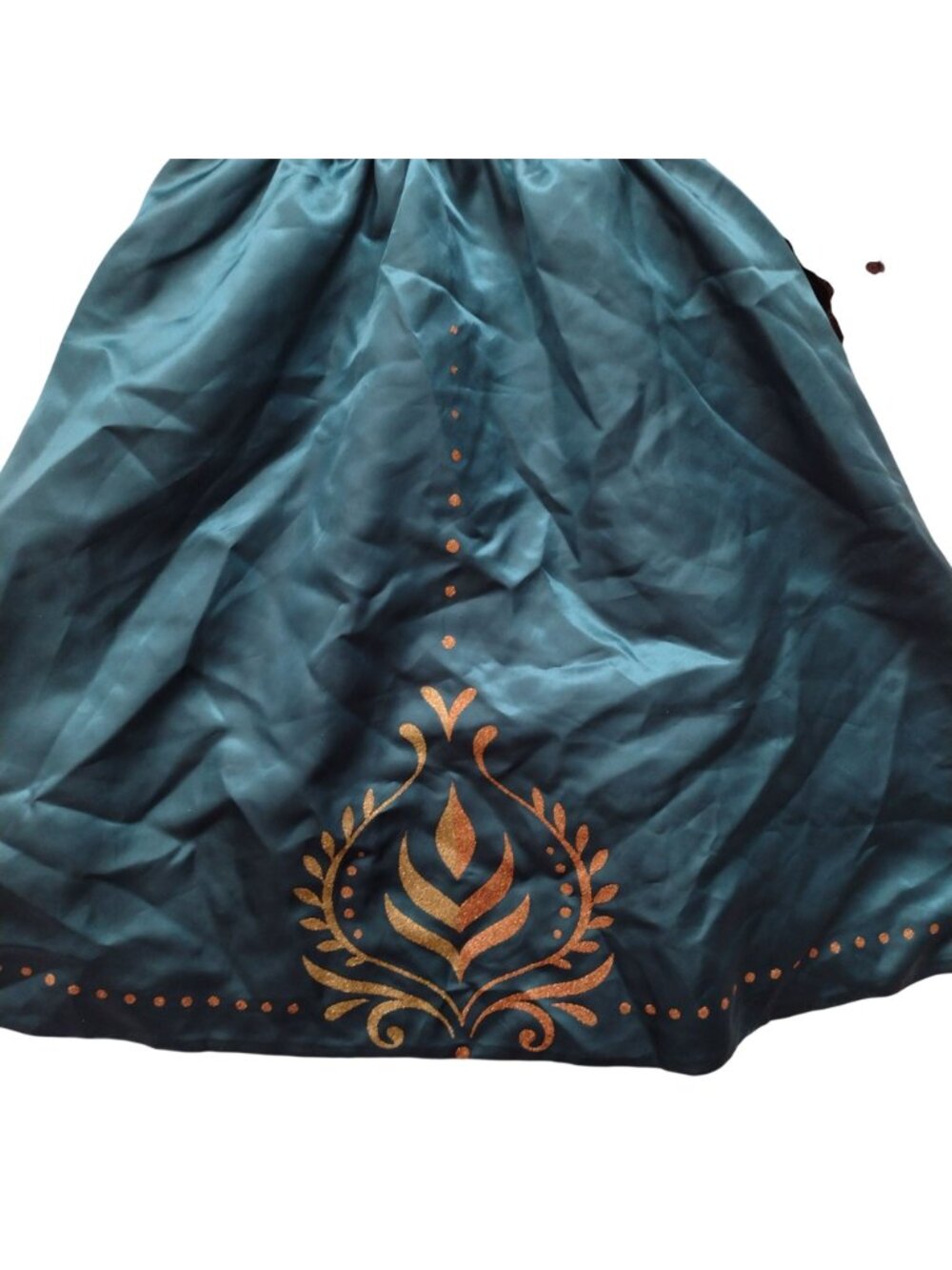 Disney Frozen Anna Costume Sz 4 Deluxe Coronation Dress Up Princess Queen Dress - Picture 7 of 8